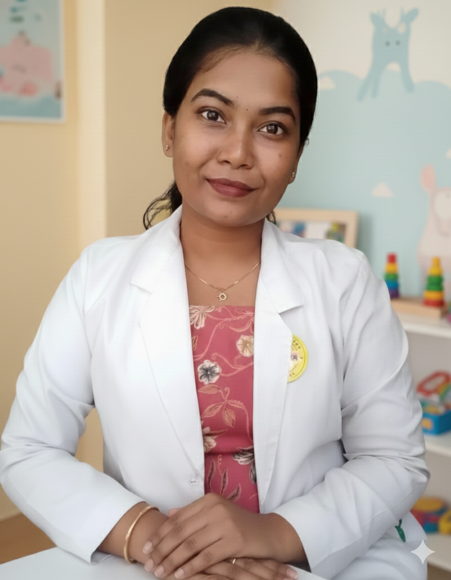 Liji Elizabeth George, Speech Language Pathologist, providing professional child speech therapy care as the best speech therapist in kottyam kerala.